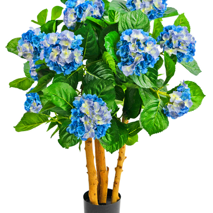 Hortensia artificial 85 cm azul