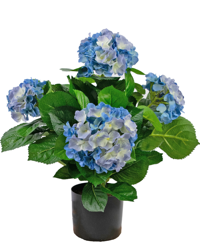 Hortensia artificial 43 cm azul
