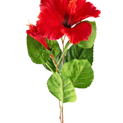 Flor artificial Hibisco 64 cm rojo