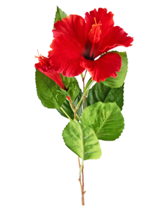 Flor artificial Hibisco 64 cm rojo