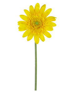 Gerbera artificial 53 cm amarilla