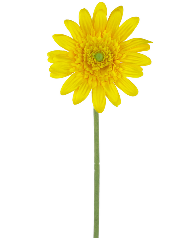 Gerbera artificial 53 cm amarilla