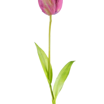 Ramo de flor artificial Tulipán francés 60 cm morado
