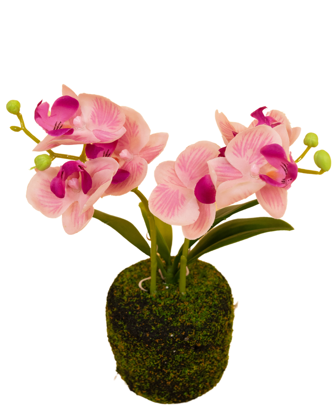 Orquídea artificial 32 cm blanca
