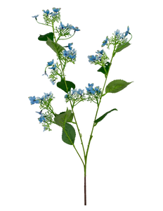 Ramo de flor artificial Hortensia silvestre 93 cm azul