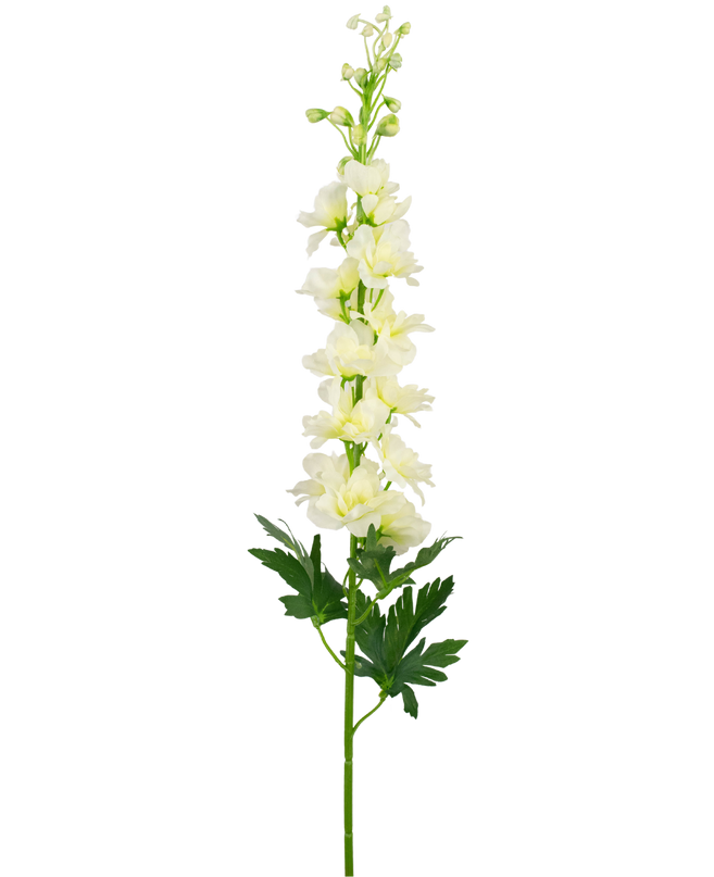 Flor artificial Aconito Delphinium 79 cm blanco