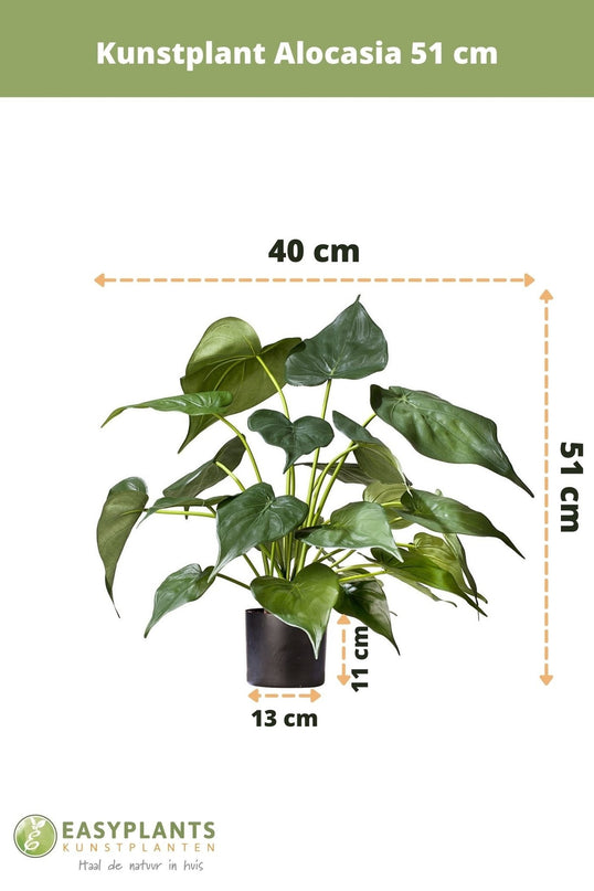 Planta artificial Alocasia 51 cm