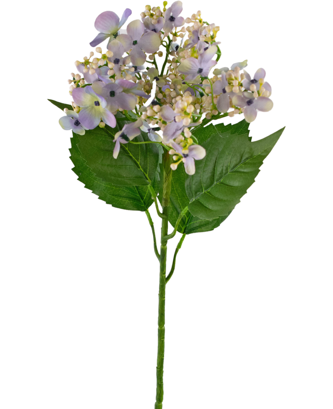 Flor artificial Hortensia mariposa 72 cm lila claro