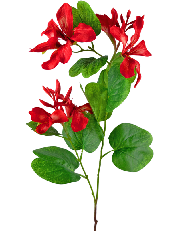 Rododendro artificial 85 cm rojo claro