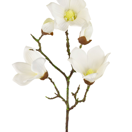 Magnolia Artificial Real Touch Blanco 72cm