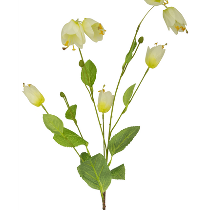 Flor artificial Fritillarias o Lágrimas de María 94 cm blanco