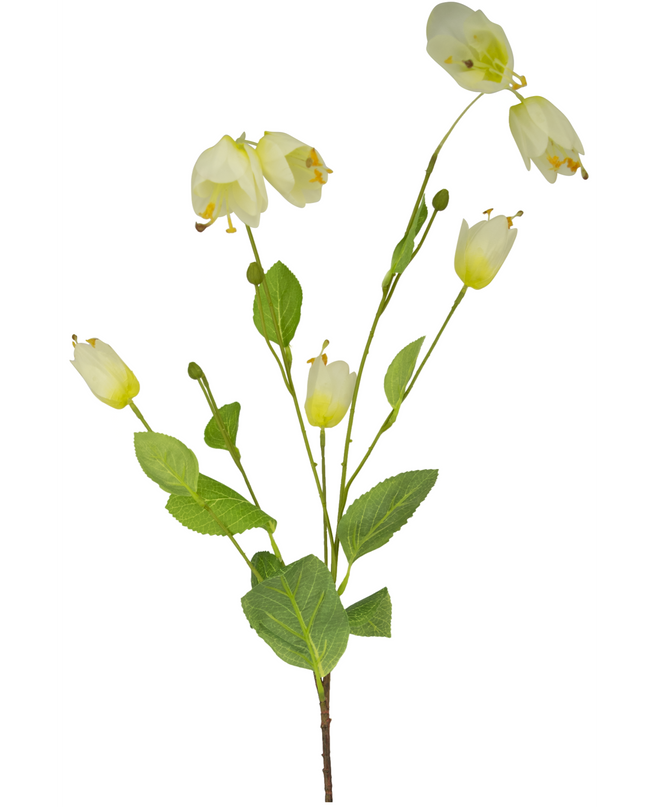 Flor artificial Fritillarias o Lágrimas de María 94 cm blanco