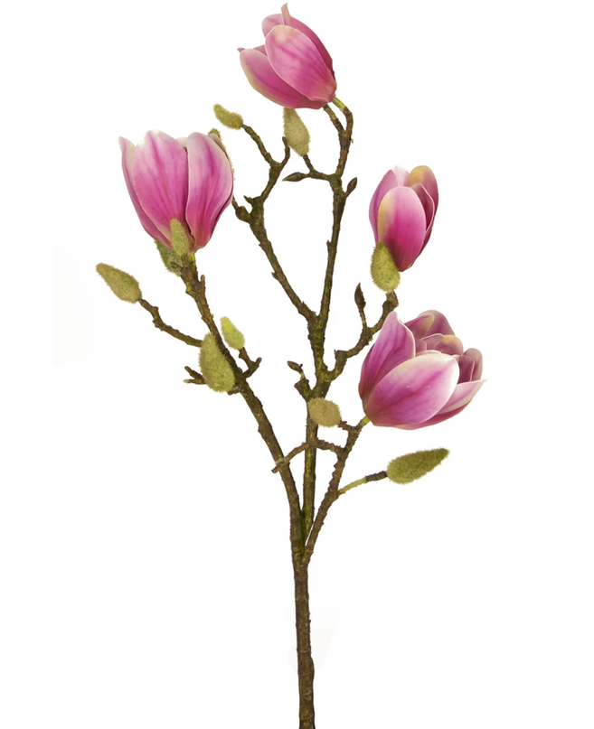 Magnolia artificial 50 cm rosa