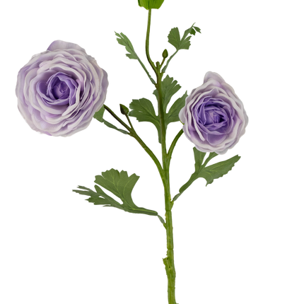 Rosa artificial "Emine" Tacto Real Violeta 62cm