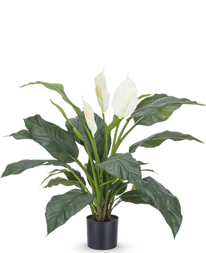 Planta artificial Spathiphyllum blanco 85 cm