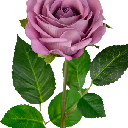 Rosa artificial "Emine" Tacto Real Rosa Oscuro 43cm