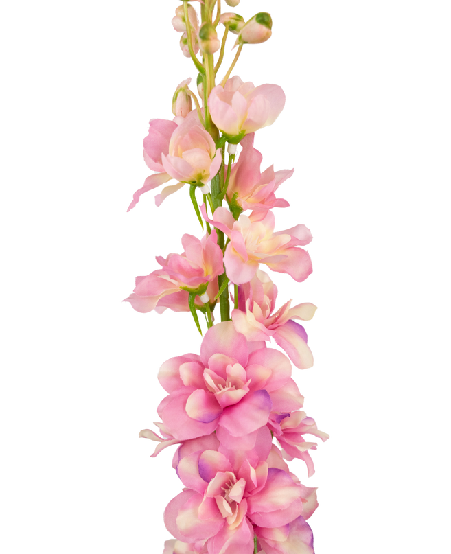 Flor artificial Aconito Delphinium 79 cm rosa