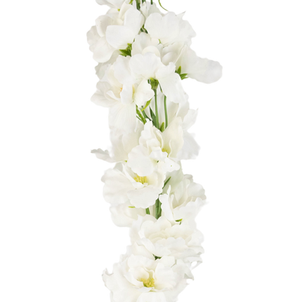 Flor artificial Aconito Real Touch Blanco 90cm