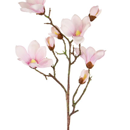 Rama Artificial Magnolia Tacto Real Rosa 98cm