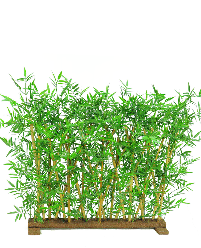 Planta artificial Biombo de bambú 70x120 cm