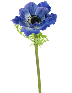 Ramo de flor artificial Anémona Deluxe 43 cm azul