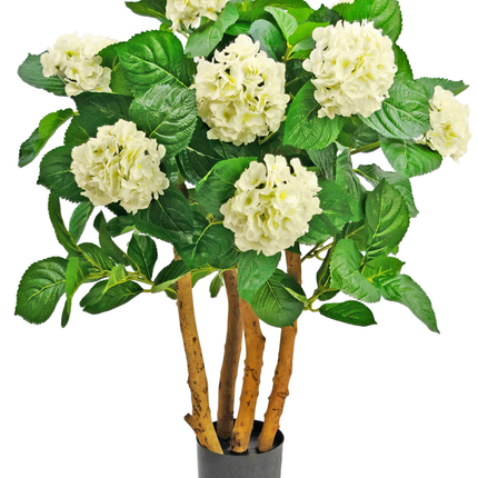 Hortensia artificial blanca 85 cm