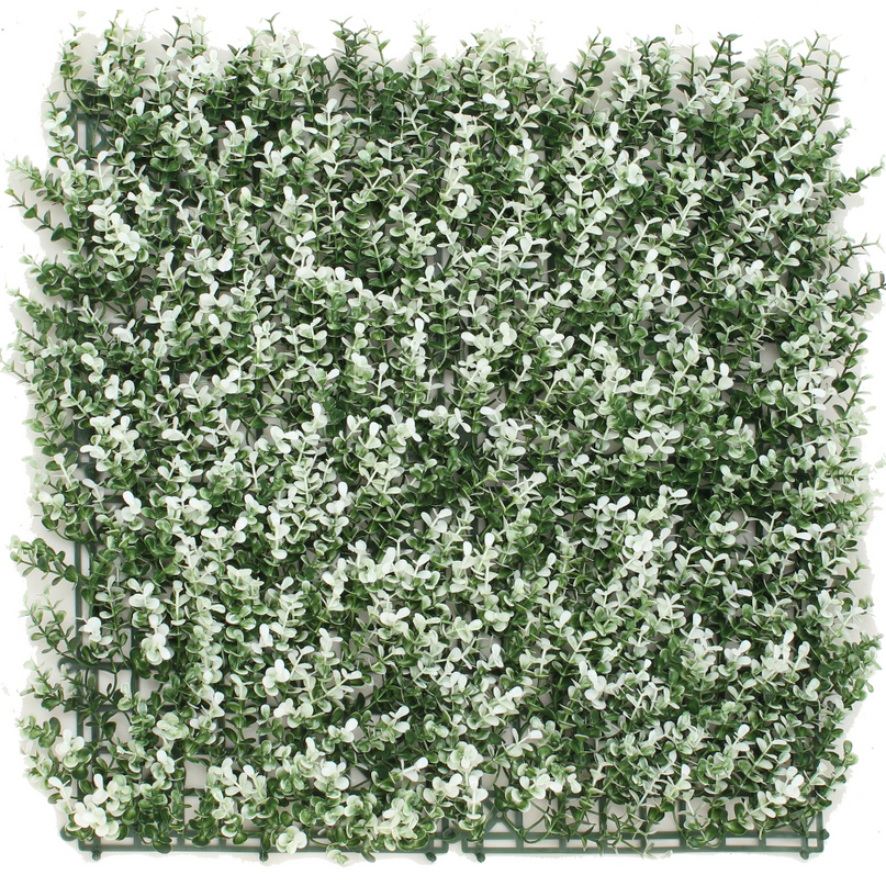 Seto artificial Buxus blanco 50x50 cm UV