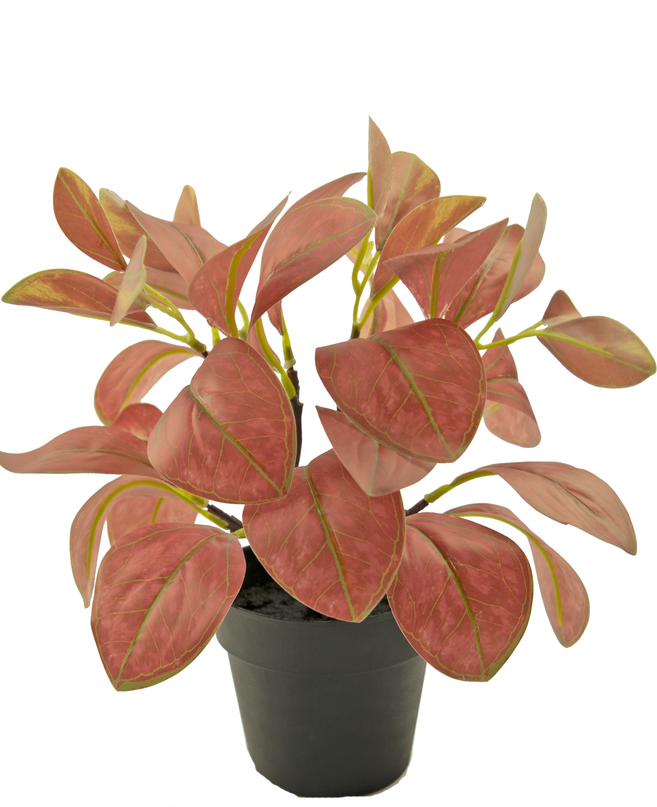 Planta artificial Rohdea 28 cm roja