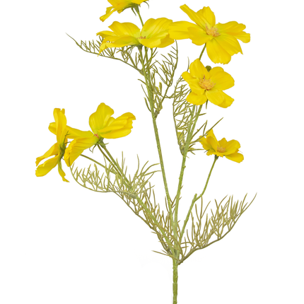 Ramo de flor artificial Cosmos 74 cm amarillo