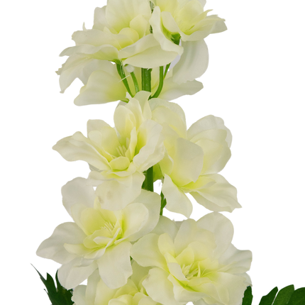 Flor artificial Aconito Delphinium 79 cm blanco