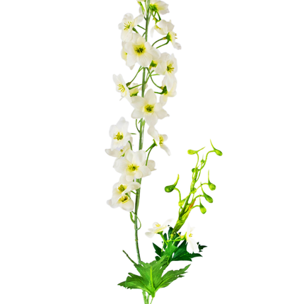 Flor artificial Aconito 79 cm blanco