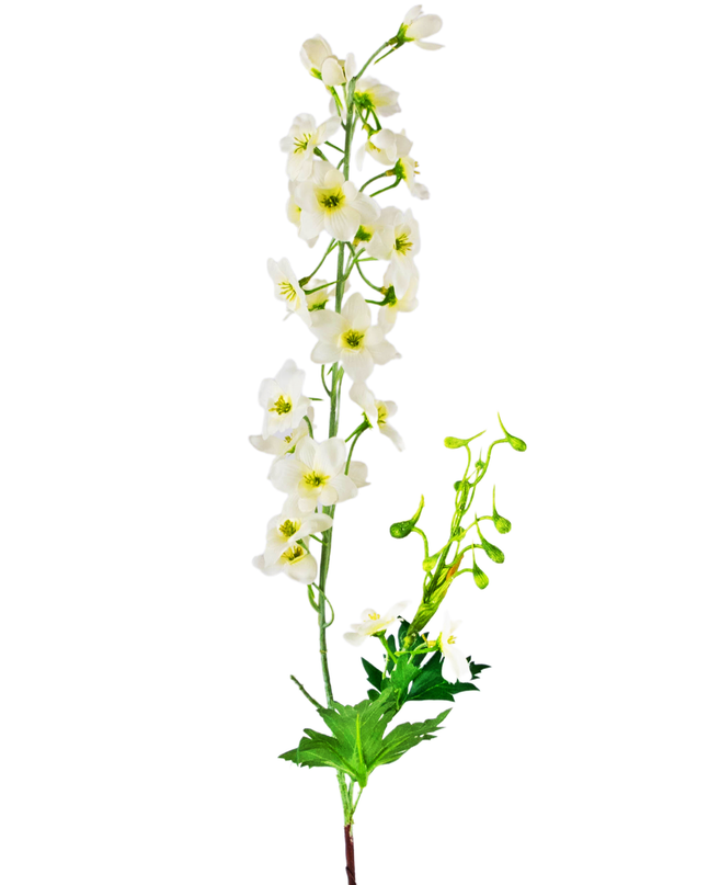 Flor artificial Aconito 79 cm blanco