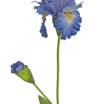 Flor artificial Iris 80 cm azul