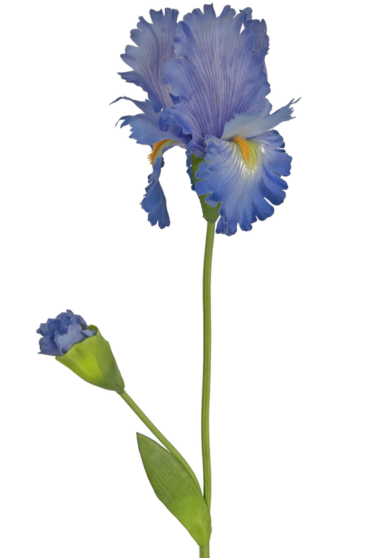 Flor artificial Iris 80 cm azul
