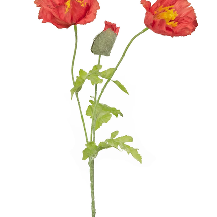Ramo de flor artificial Amapola 73 cm roja