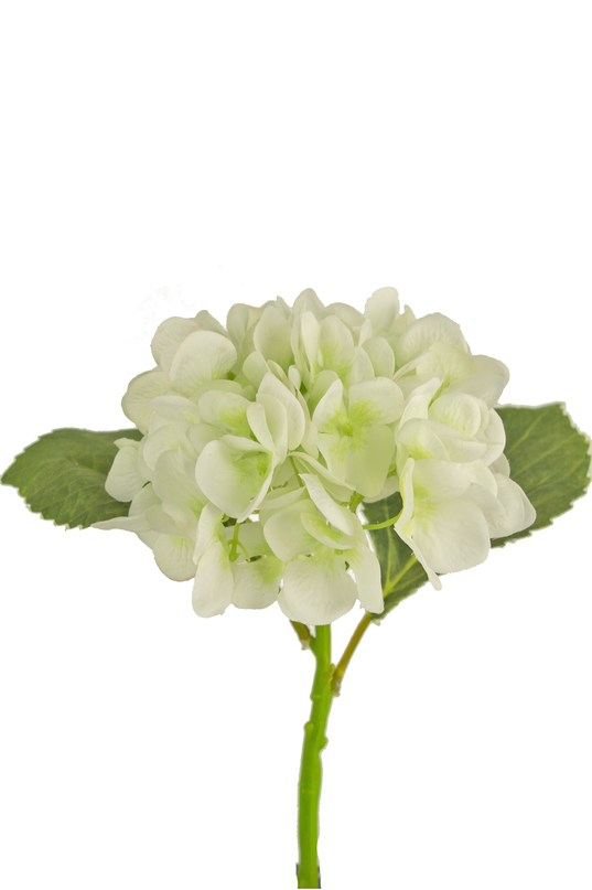 Hortensia artificial 34 cm blanca
