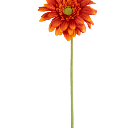 Flor artificial Gerbera mini 47 cm naranja suave