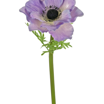 Flor artificial Anémona Deluxe 43 cm púrpura
