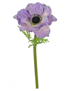Flor artificial Anémona Deluxe 43 cm púrpura