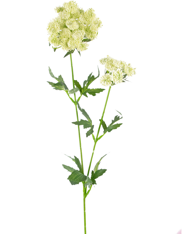 Flor de encaje artificial 76 cm blanca
