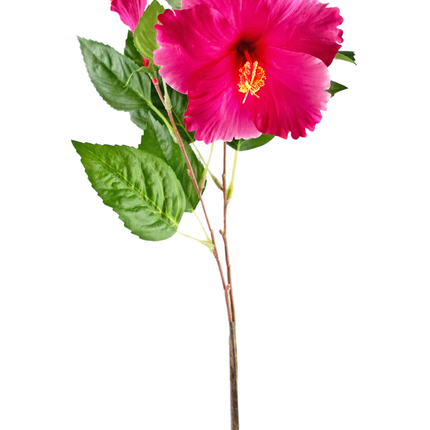 Flor artificial Hibisco 64 cm rosa