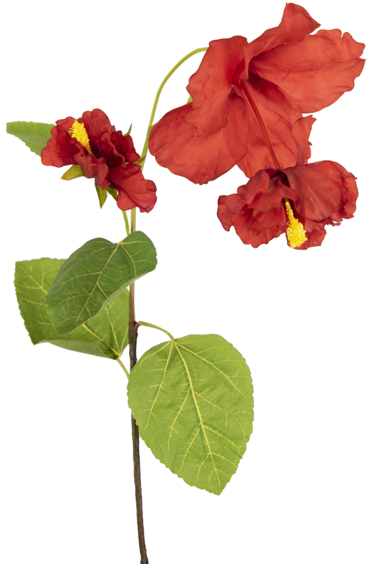 Flor artificial Hibisco 94 cm rojo