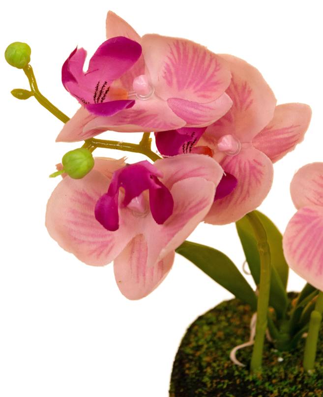 Orquídea artificial 32 cm blanca