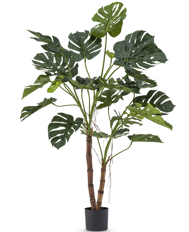 Planta artificial Monstera sobre tallo 145 cm