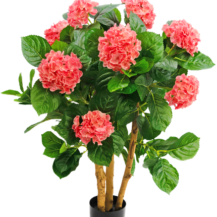 Hortensia artificial 85 cm rosa