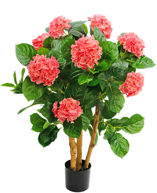 Hortensia artificial 85 cm rosa
