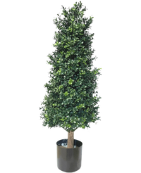 Boj artificial pirámide estilo romano UV 90cm