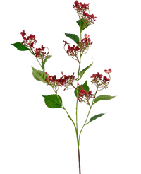 Flor artificial Hortensia silvestre 86 cm roja