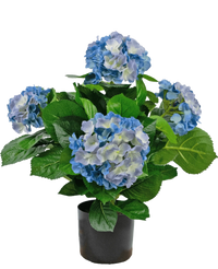 Hortensia artificial 43 cm azul