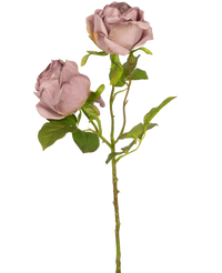Rosa artificial Deluxe 55 cm morada